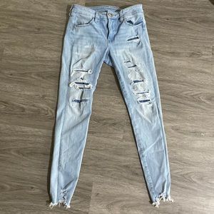 American Eagle Patched Jeans